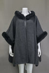 Shawl Knitted Faux Fur Style 18046
